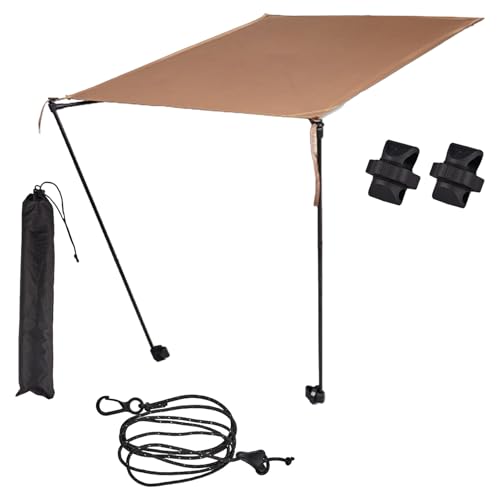 shuhauk Toldo para silla de camping, para césped, playa, sombrilla | Sombrilla de descanso, protección solar portátil para playa, al aire libre, jardín, patio, senderismo, deportes, viajes,