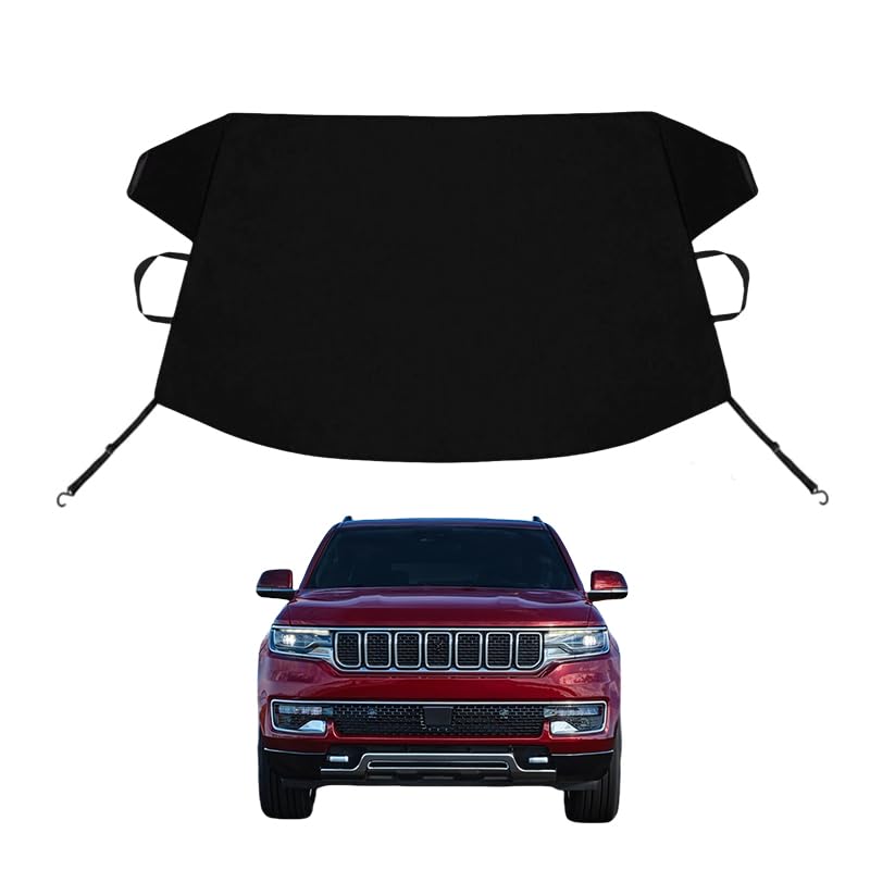 Image of Wagoneer Custom Windshield Cover for Ice and Snow for JE-EP Wagoneer Windshield Snow Cover 600D Shade Blocks Winter Frost Hail Protector Car Accessories