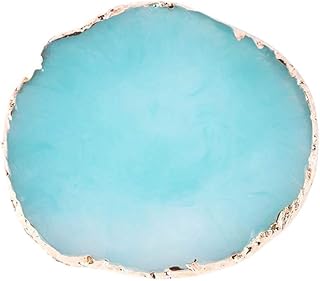 Mezclador de maquillaje de resina, esmalte de uñas, base de mezcla, paleta de colores azul y diseño creativo