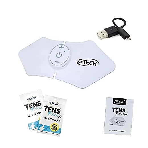 Kit Eletroestimulador Tens Recarregavel + Gel De Reposição- Gtech