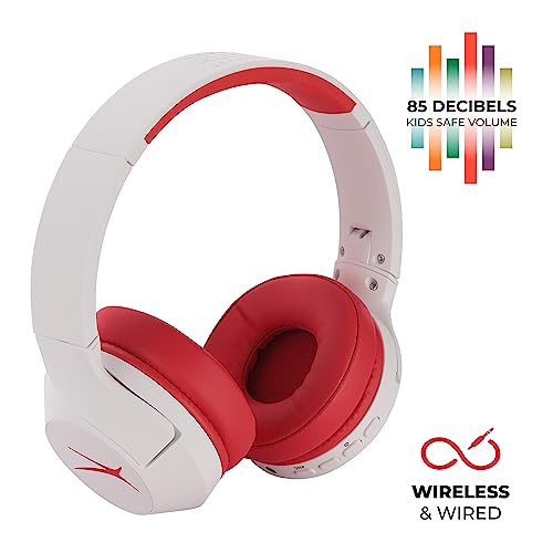 Image of Altec Lansing Kid Safe Noise Cancelling Wireless Headphones 15H Battery, 85dB Volume Limit, Foldable Design Powerful Sound, Active Noise Cancellation Perfect for Kids Ages 7+