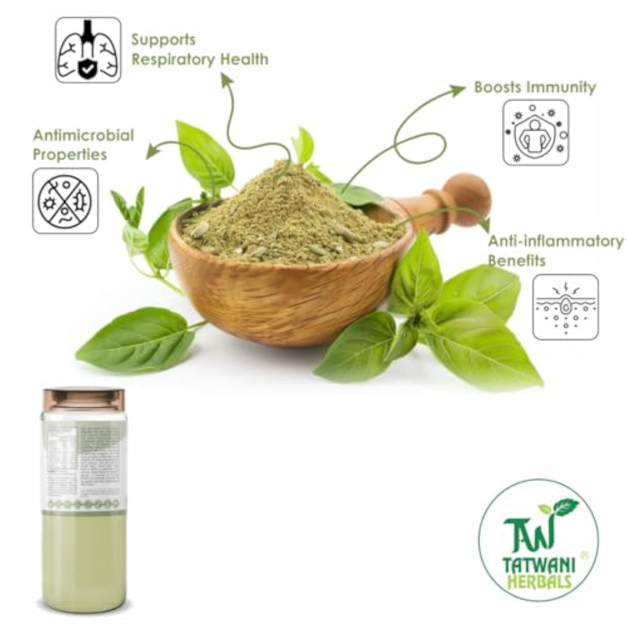 TATWANI HERBALS Tulsi Powder, 100g
