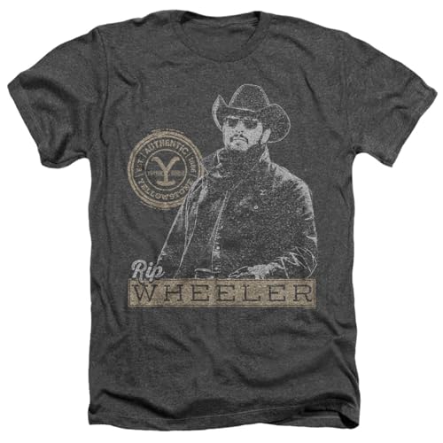 Popfunk Yellowstone Rip Wheeler Unisex T-Shirt Charcoal Heather XL