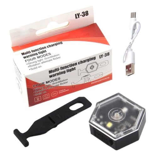 Luces LED para Correr - Luces De Seguridad para Bicicleta Impermeables,Lámpara Ligera para Bicicleta con Doble Modo Ajustable para Cascos Y Mochilas