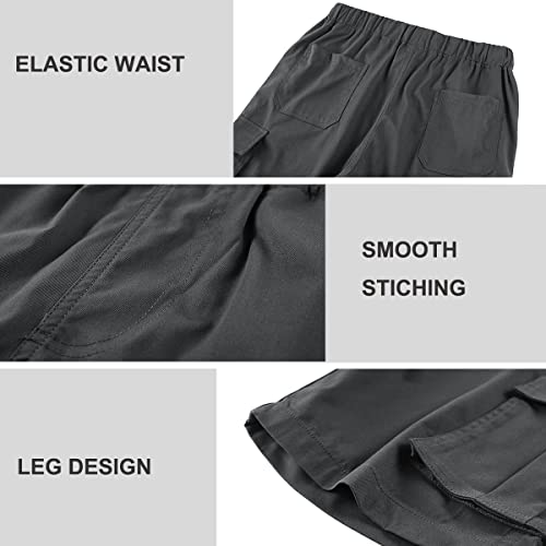 Msmsse Men's Camo Cargo Shorts Relaxed Multi Pocket Casual Lightweight Shorts Dark Grey Us 40 #TOP4