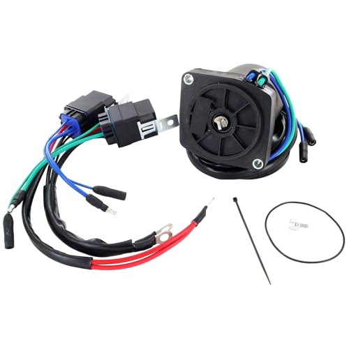 DISCOUNT STARTER & ALTERNATOR 10820N 12 Volt 2 Wire Tilt Trim Motor Compatible With/Replacement for Mercury Mariner 1993-1995 Design II 811628 3 Ram Integral