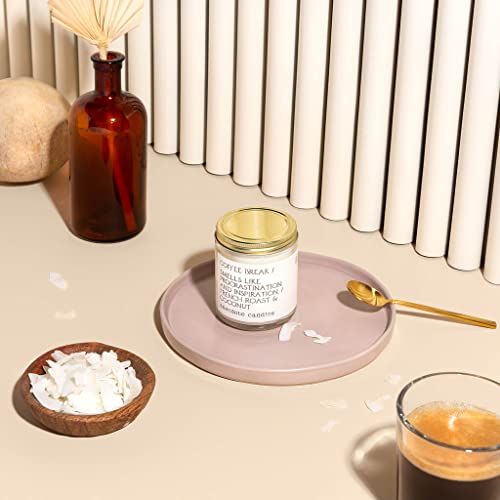 Anecdote Candles Coffee Break Glass Jar Candle – French Roast And Coconut – Coconut Soy Wax – Made In Usa – Luxury Scented Candles For Home – 7.8Oz #TOP2