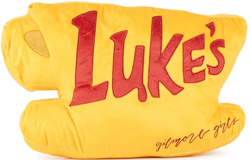 Jay Franco Gilmore Girls Luke's Diner Coffee Cup Shaped Decorative Pillow - Super Soft Plush Throw Pillow - Meausures 17 Inches