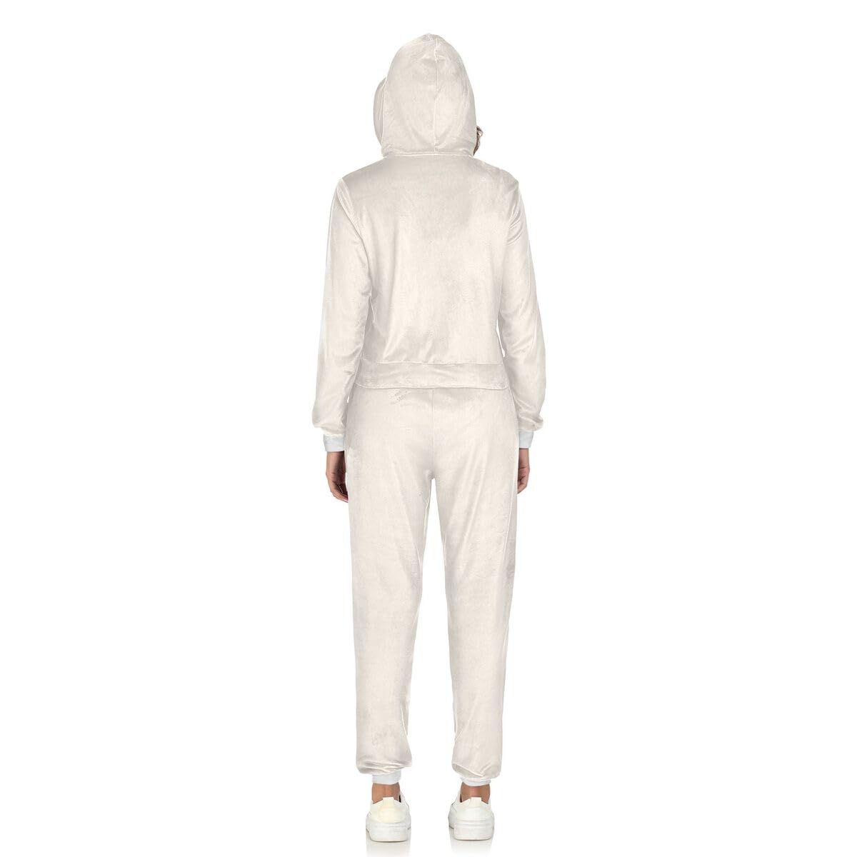 Conjunto deportivo de 2 piezas para mujer, conjunto deportivo abstracto de manga larga, color beige anormal