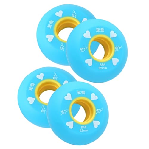 SUPVOX Skate Wheels Replacement Skate Accessories Roller Skating Wheel Parts 4pcs