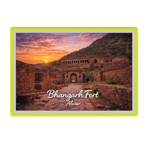 Image of Decorative Fridge Magnet with Glowing Border | Pack of 1 (Bandipur National Park, Karnataka, 3x2 inch - Fluorescent Border)