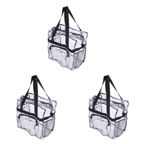 Bolso transparente para conciertos y partidos de fútbol con tres unidades