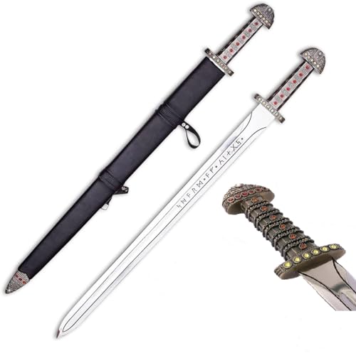 Viking Sword of Ragnar Lothbrok - Real Vikings Sword of Kings/Ragnar Sword - Bjorn Ironside Sword - Medieval Fancy Sword of Viking self defense The Symbol of Kingship-Sword for Gift Role Play