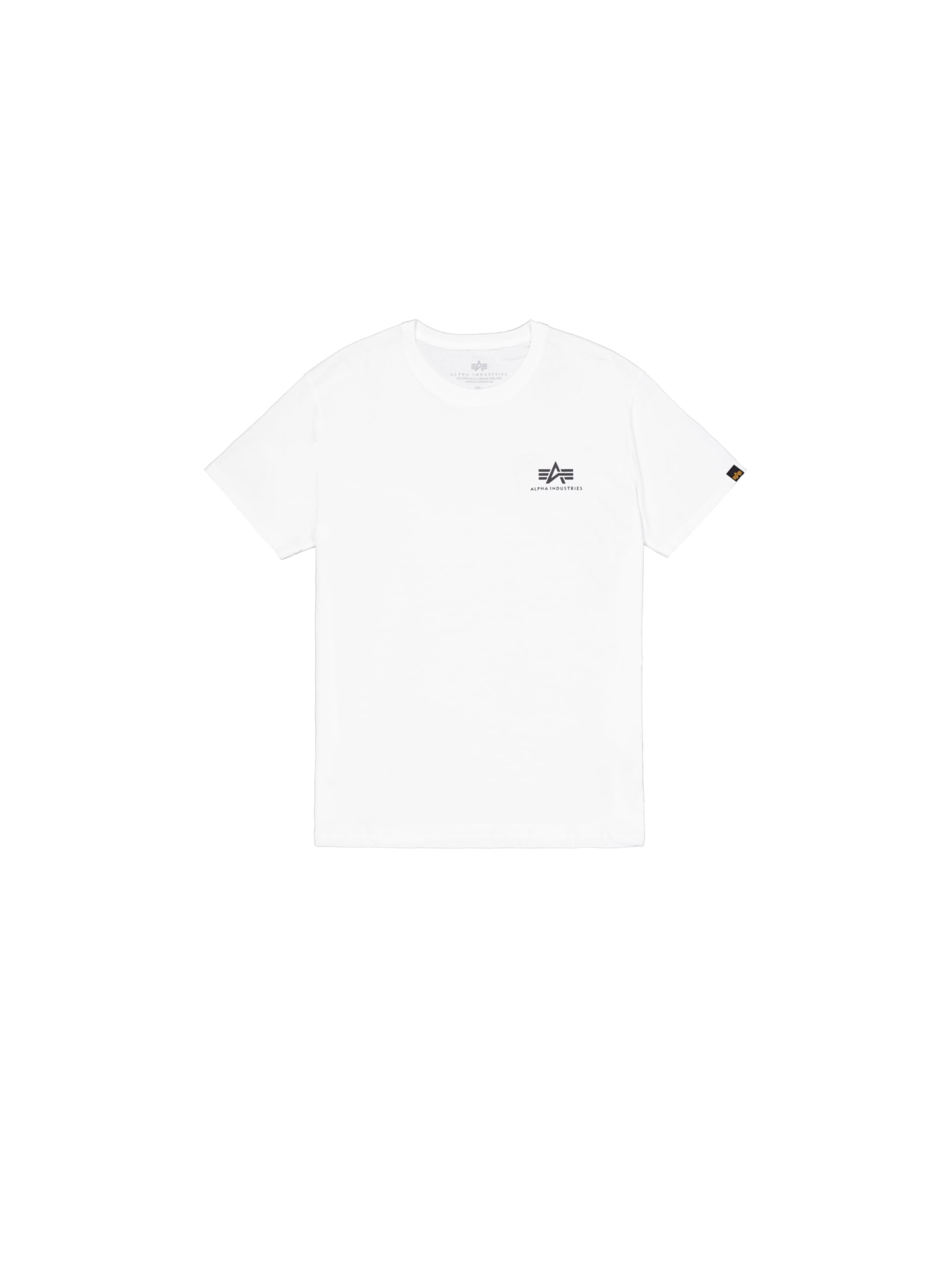 ALPHA INDUSTRIES Herren Basic T Small Logo Kurzarm Shirt, White, 4XL