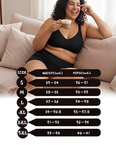 Image of Womens Boy Shorts Underwear Seamless Soft Stretch No Show Boxer Panties | Invisible Boxers Briefs Panties for Women, 6 Packs Boyshorts Lingerie for Ladies Gifts, Women's Clothing, Gym Yoga Running