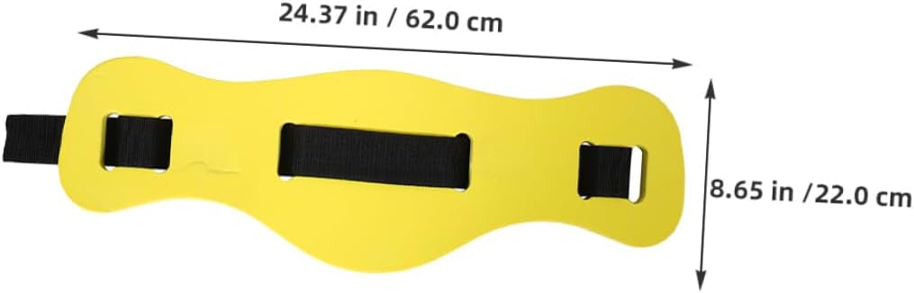 VANZACK 2pcs Swim Floating Belt with Fixing Straps Enhanced Buoyancy Aid for Pool Exercise and Water Aerobics Swimming Belt for Fitness Workout and Open Water Safety Yellow