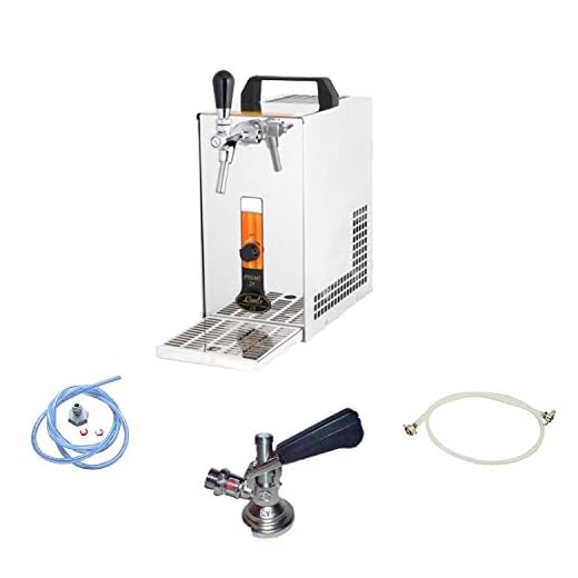 ich-zapfe Ensemble Complet - Tireuse a Biere avec Pompe à Membrane PYGMY 25/K, Machine a Biere, Pompe a Biere 1 Ligne, 35 litres/h, Professionnelle, Green Line, sans