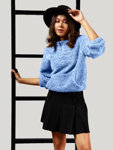 Image of THE DRY STATE Women's Fur Pull Over With High Neck