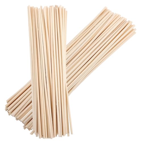 DECORNIJIA 200 Varillas Aromáticas de Ratán para Aromaterapia Difusores de Aceites Esenciales Naturales para Ambientes Repuesto para Difusores de Fragancias Hogar Oficina y Coche