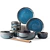 Elevate Your Dining: Buy the Exquisite Sky Blue 12-Piece Nordic Porcelain Dinnerware Set for Elegant Family Meals – generic