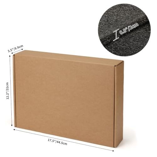 Image of CRUGLA Laptop Shipping Box with Cushioned Foam, Up to 17 inch Corrugated Cardboard Mailer for Laptop Notebook Shipment, Secure Packaging Solution, 1 Pack