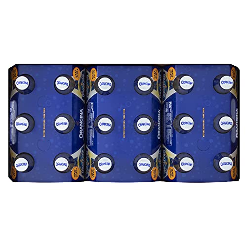 Orangina - Citrus Sparkling Juice Beverage (18 Bottles Total) - Light Pulp - Original Imported European French Recipe - No Artificial Ingredients - (3 Packs of 6 Bottles) (18 x 8.5 oz Bottle)