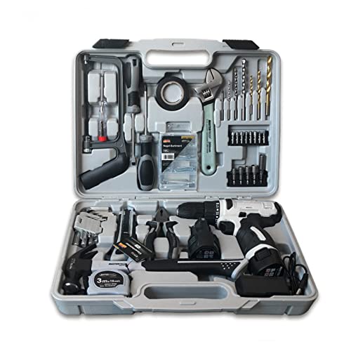 WEALTHY73 Haushalts-12-V-Lithium-Bohrmaschine Multifunktions-tragbarer Werkzeugkasten Hardware-Verdickungswerkzeug-Set… – Bild 3