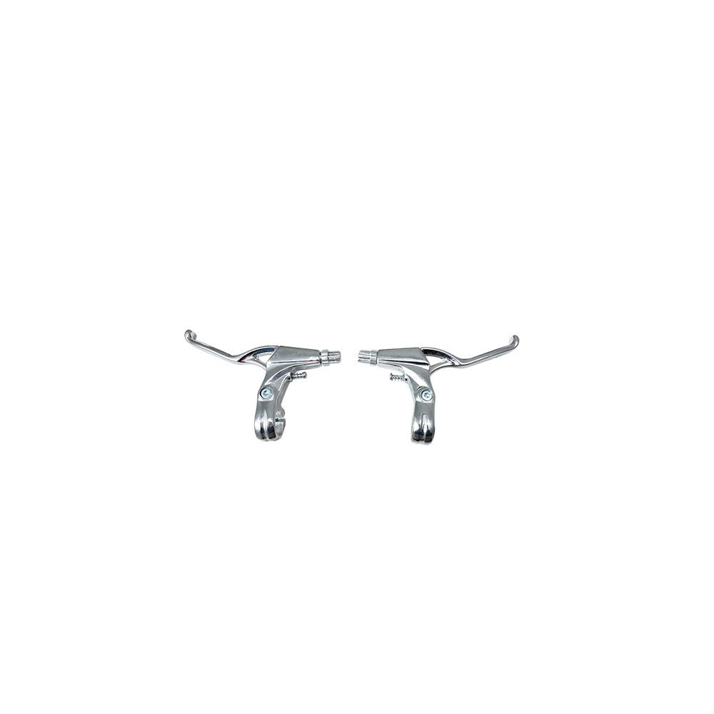 Atoo Palanca de Freno V-Brake Aluminio 22.2 Plata montaña BMX Fixie restauración Antiguo Retro Vintage