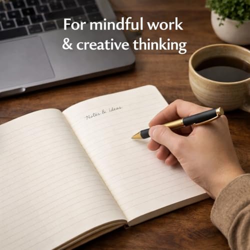 Image of Eco Friendly Notebook A5 | Tree-Free Paper Journal | Tea Waste Cover | Sustainable Diary for Office, Journaling & Gifting | 160 Pages