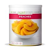 Nutristore Freeze Dried Peaches | 100% Natural, Healthy Fruit Snacks | Bulk #10 Can | Premium Qualit