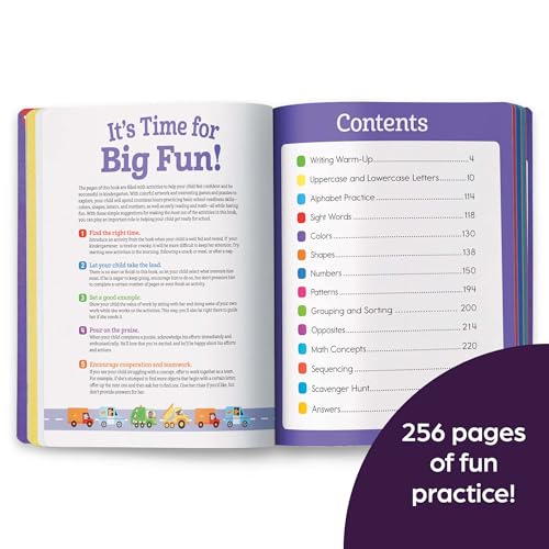 Kindergarten Big Fun Workbook: Kids Workbook with Tracing Worksheets, Alphabet Practice, Math Activities and Puzzles for Kindergarten Prep and Learning