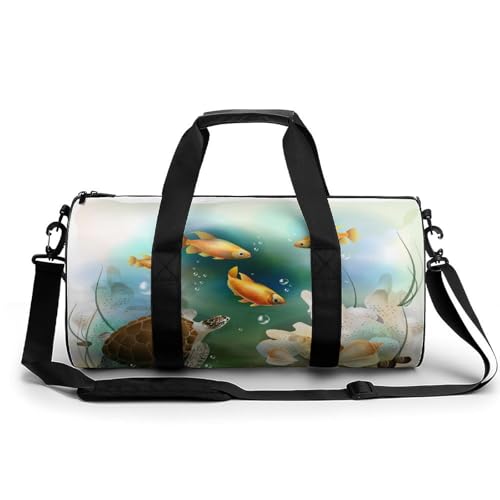 Sac de sport gym tortue poisson rouge pour ranger toutes vos affaires sans encombrement