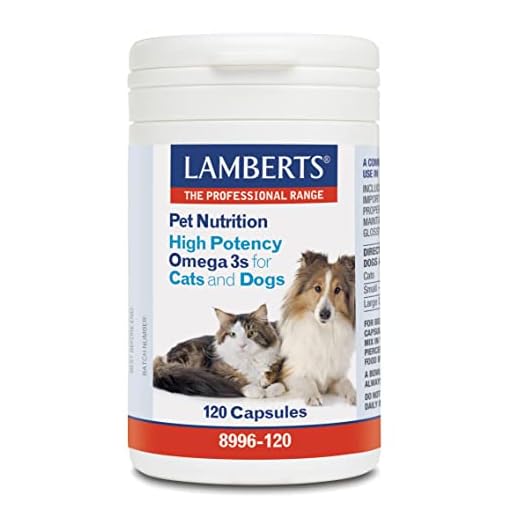 Lamberts 8996-120 Pet nutrition (omega 3 alta potencia para gatos y perros) - 120 Cápsulas