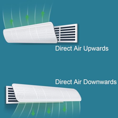 Déflecteurs d'air de plafond pour clim centrale 32x7 pouces - 8