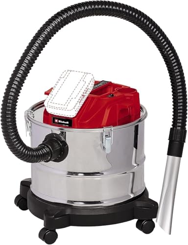 Einhell Aspirateur à cendres sans fil TE-AV 18/15 Li C-Solo Power X-Change (18 V, puissance...