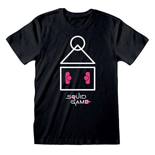 Consejos y comparativas para Comprar Chaleco capucha - los mas comprados. 33 Heroes Inc. Squid Game, Elimination Doll. Camiseta Negra 100% algodón para Hombre y Mujer, impresión con muñeca de eliminación, Serie de televisión, Producto Oficial (XL)