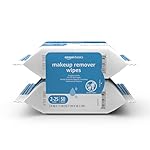Amazon Basics Make Up Remover Wipes, Fragrance Free, 25 Count, Pack of 2 (Previously Solimo)