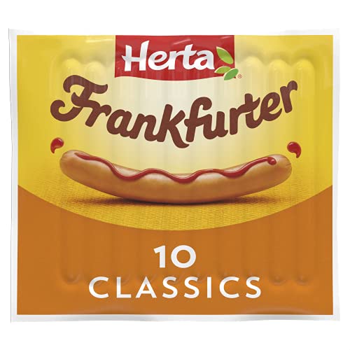 Herta 10 Frankfurters Hot Dogs, 350g ,Pack of 1