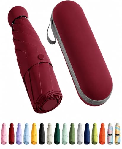 Image of PANCA Foldable Travel Umbrella Compact Manual Sun Rain UV Protection