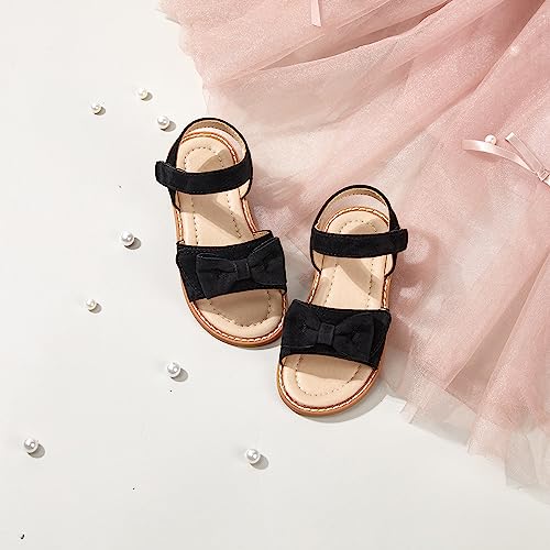 Image of ESTINE Toddler /Little Kid Girls Bow Open Toe Flat Evening Dress Sandals