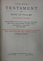 The New Testament and Book of Psalms Red Letter Editiuon Large Print B00OHYXZOI Book Cover