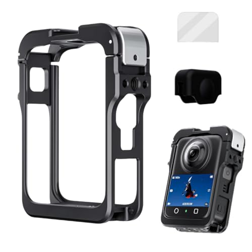 DJI Osmo 360 �J�����P�[�W �������E�T�M�P�[�W ���^���t���[�� �A���~�����ی�t���[�� �J�����ی� 1/4�C���`�l�W�� �R�[���h�V���[�}�E���g�t�� �ی� �P�[�W �t���[�� �V���R�������Y�J�o�[�t�� �f��B�e/VLOG�p