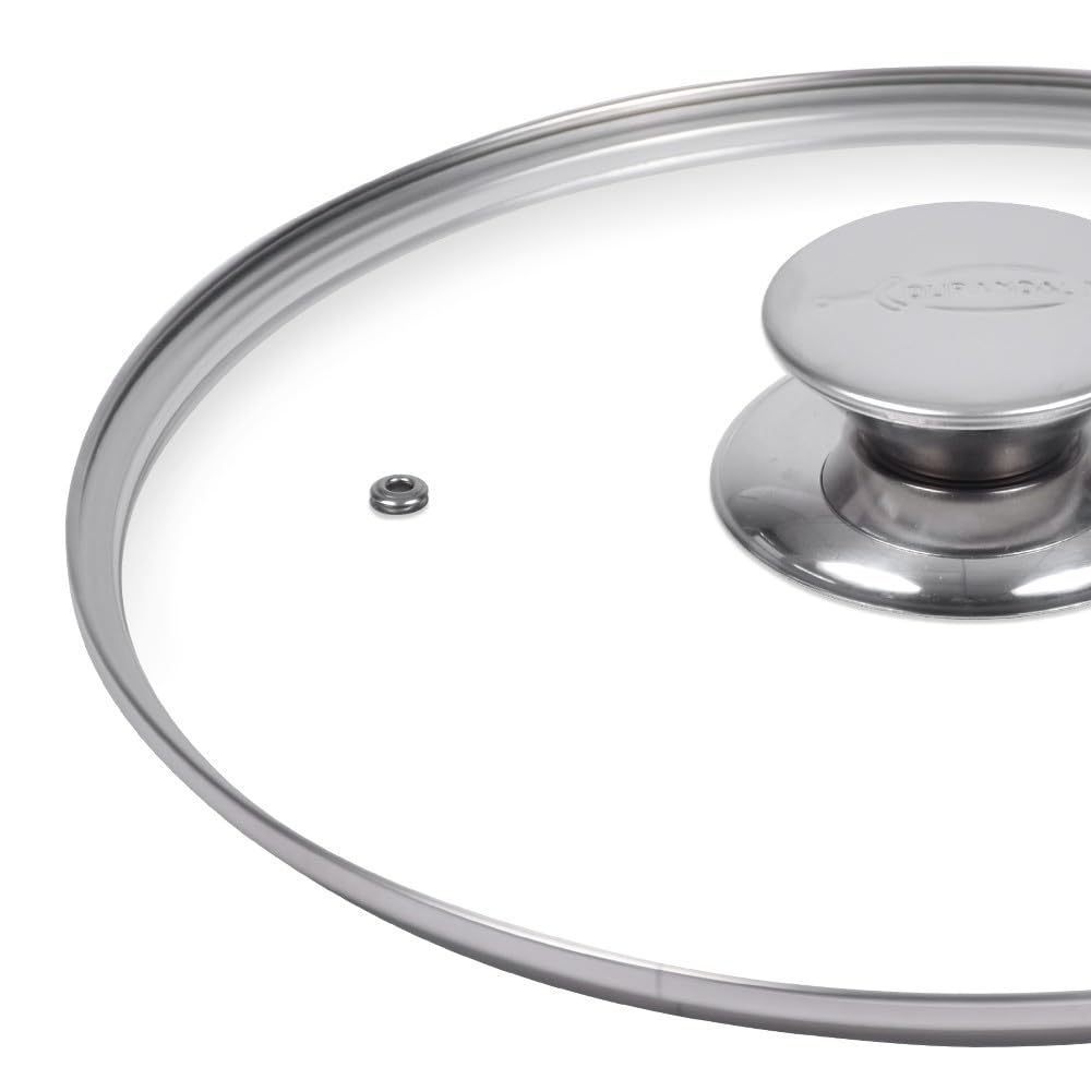 Durandal Faitout antiadhésif 24 cm Légende avec couvercle en verre inclus et poignées amovibles - Faitout 4,3L