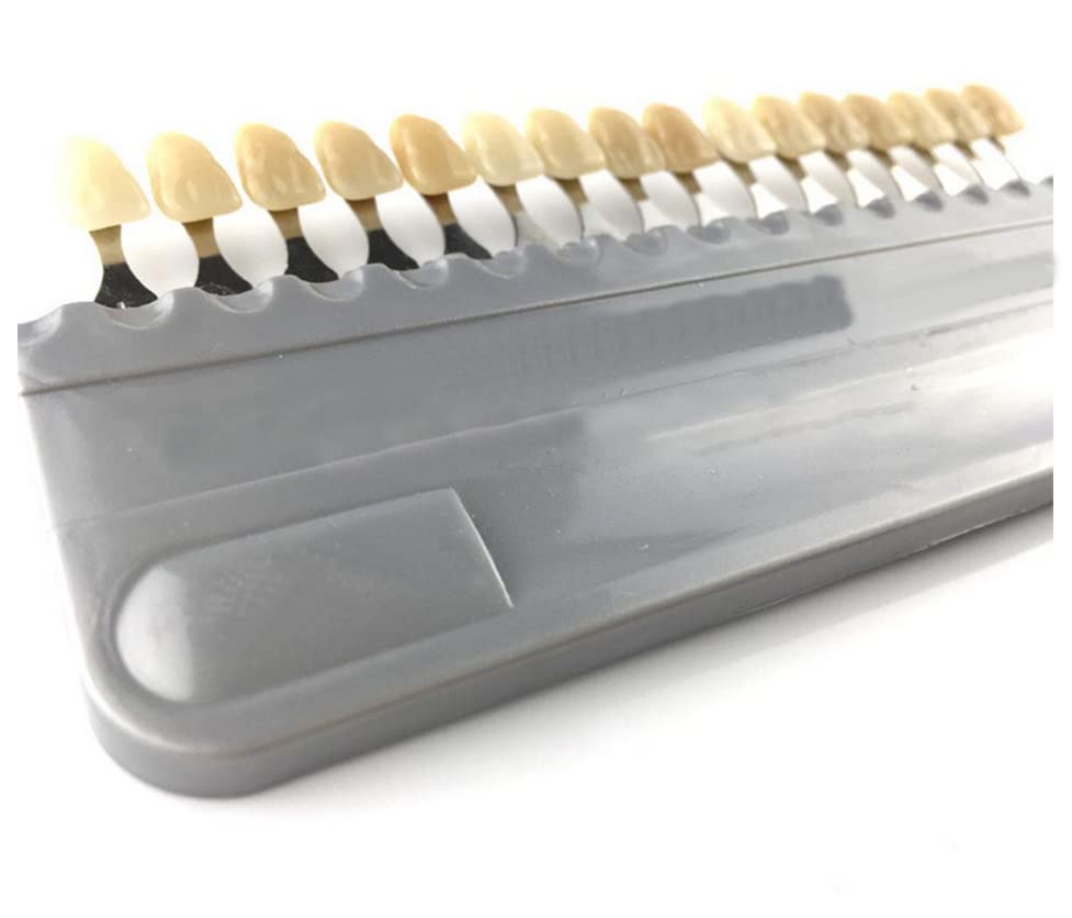 Image of Porcelain Teeth Whitening Shade Guide 16 Colors /Set ,Tooth Bleaching Shade Chart Mold - Tracking & Comparing