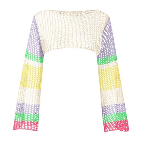 Camiseta de calado transparente con manga corta y estampado de cuadrícula