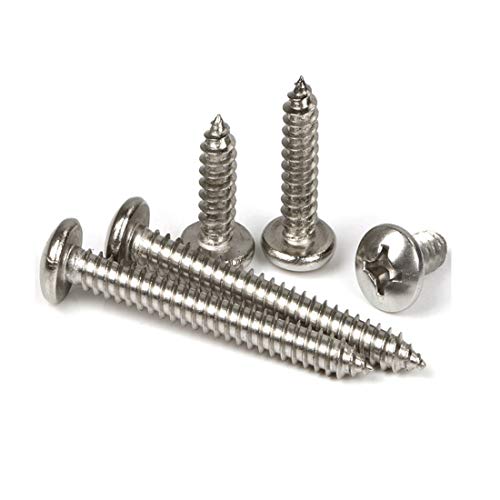 Drenky 100 Stück Holzschrauben 4x30 mm Panhead Schrauben Aus Edelstahl Rostfrei A2 Kreuzschlitz Vollgewinde m4 Schrauben… – Bild 7