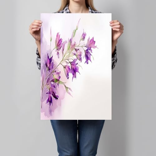 Tableau décoration murale fleurs aquarelles pour sublimer votre salon et chambre