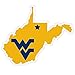 NCAA Siskiyou Sports Fan Shop West Virginia Mountaineers Home State 11 Inch Magnet One Size Team Color