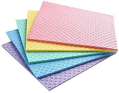 Farfalla Sponge Wipe with Super absorbant Biodegradable Cellulose Material Use for Kitchen, Bathroom, Automotive (Pack of 5)(Multicolor)(Foam) (B093H63T1L) Amazon Price History, Amazon Price Tracker
