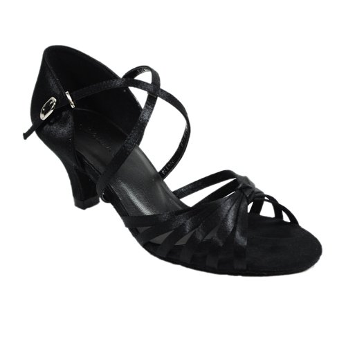 Fashion Dance Shoes for Latin Salsa Ballroom Party and Wedding Black